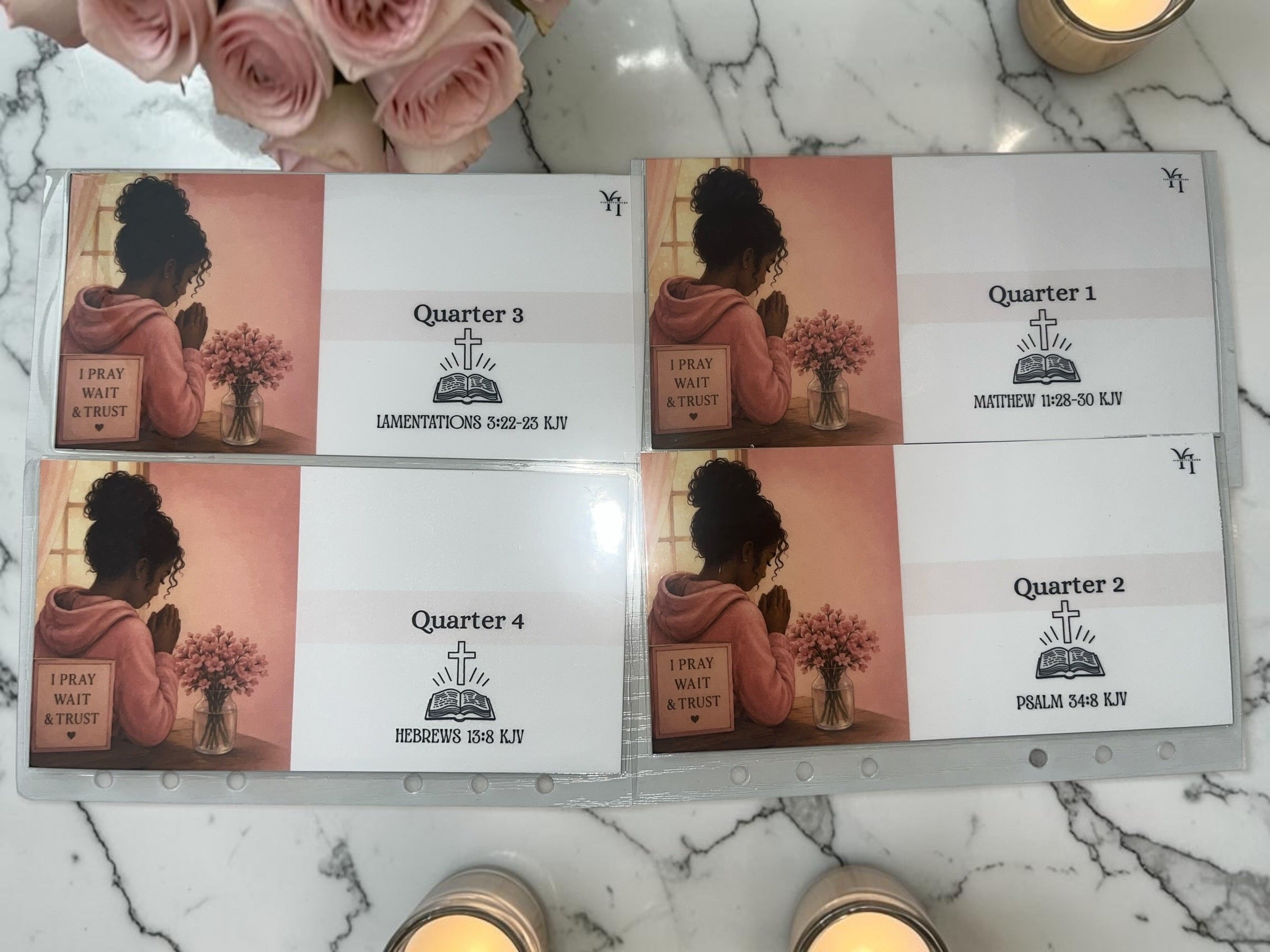 “She Waits & She Prays” Custom Savings Envelopes (4 Pack) A6